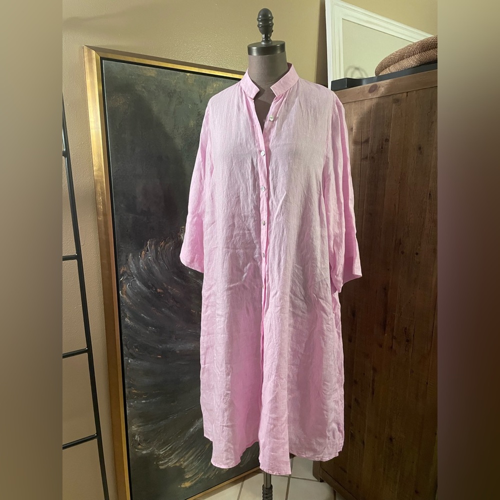 Idillio Pink Button-Up Dress